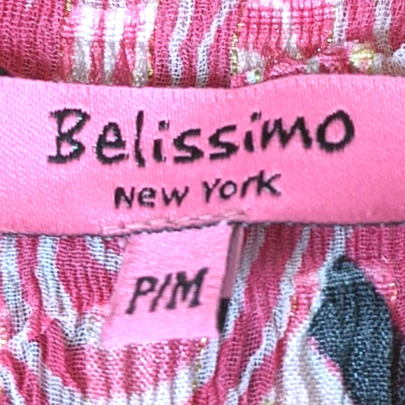 Belissimo NY Pink Crystal Short Sleeve Top - Picture 11 of 13